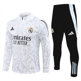Real Madrid Sweat de Treino 2024-25 Quarter-Zip Branca